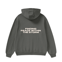 Load image into Gallery viewer, HIGH NECK PEACE WITHIN THE STORM HOODIE
