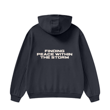 Load image into Gallery viewer, HIGH NECK PEACE WITHIN THE STORM HOODIE
